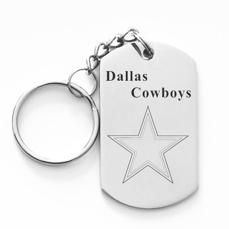 DALLAS COWBOYS TITANIUM STEEL KEYCHAIN