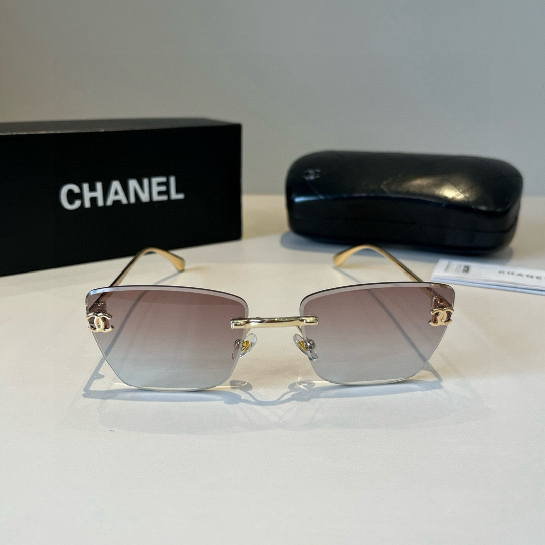 Chanel rimless sunglasses