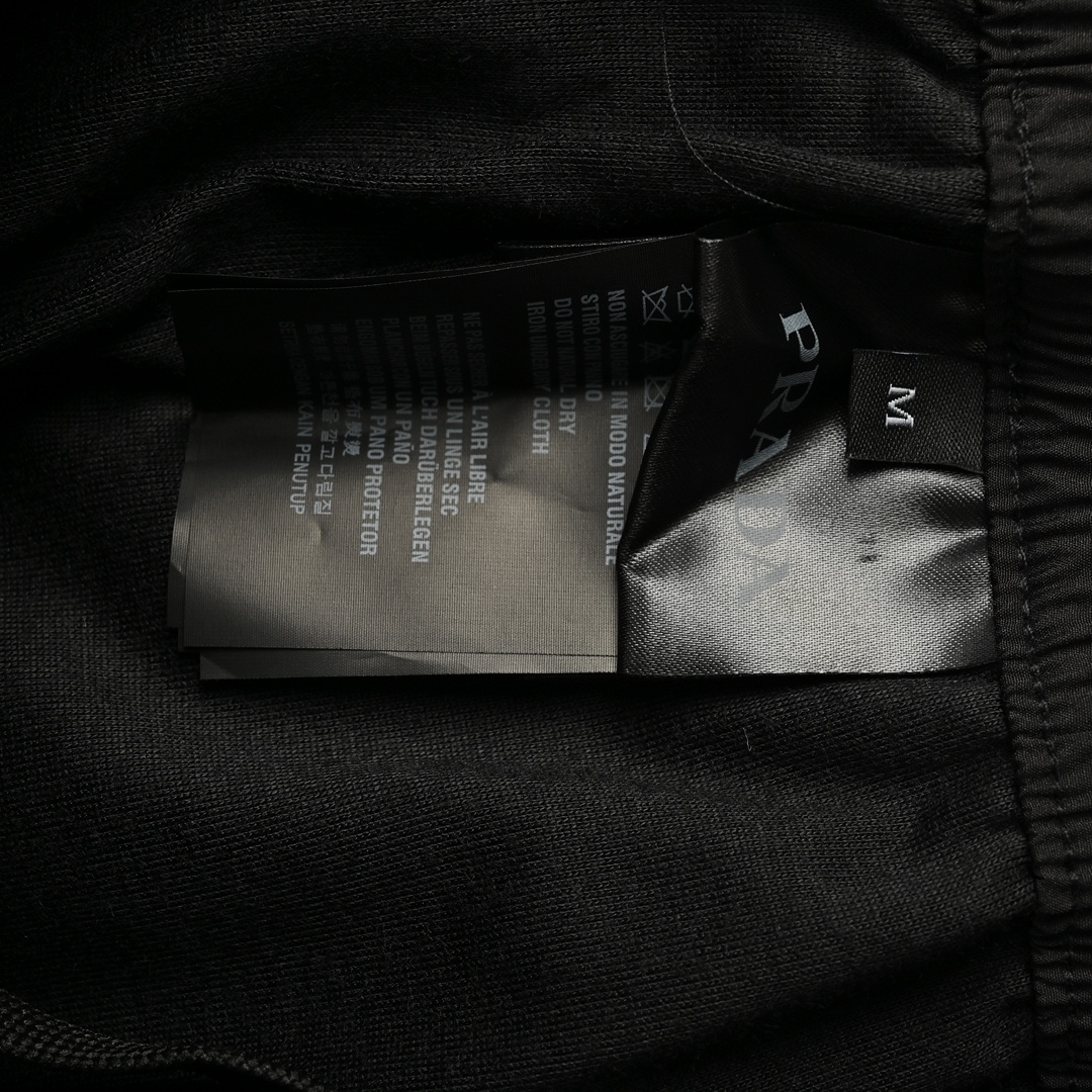 Prada 24Fw triangle logo webbing trousers