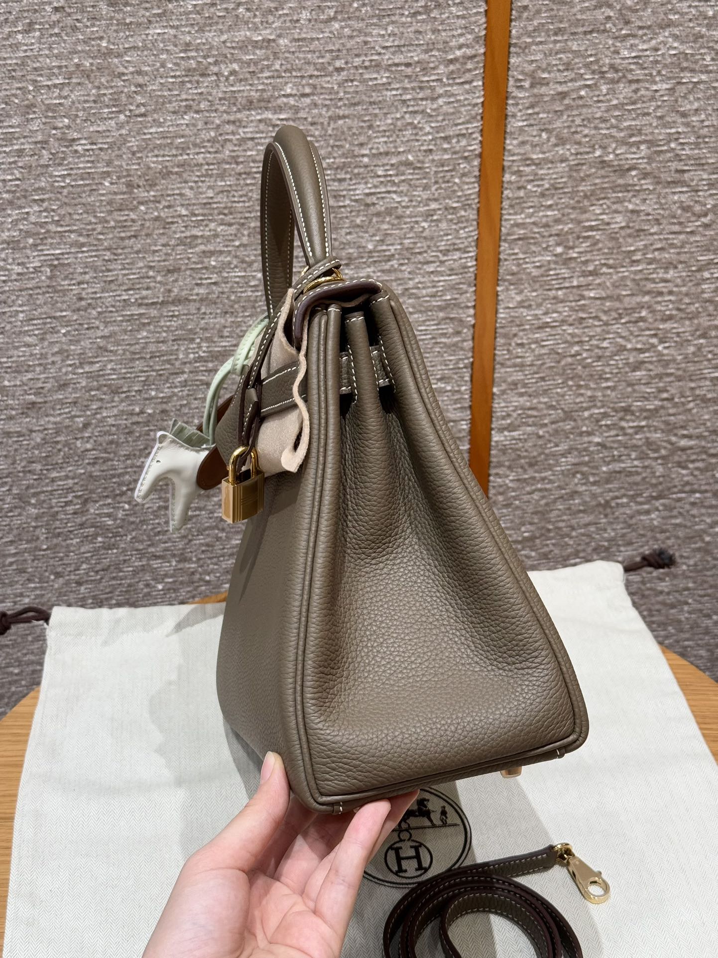 Hermès Kelly 18Etoupe Handbag (Handmade to Order)
