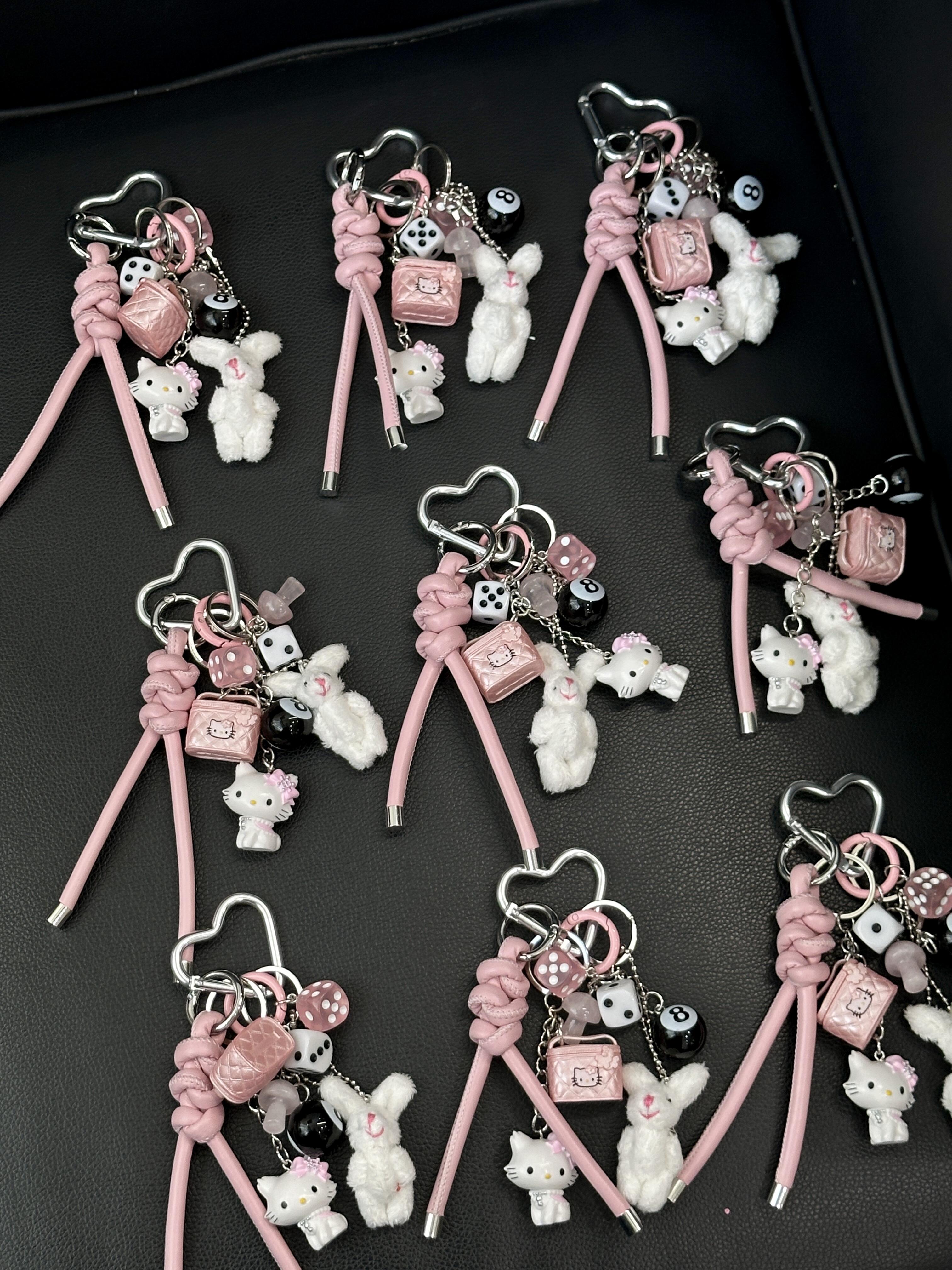 Charmmy Kitty Handmade Bag Charm Handbag Chains Decoration for Women Pendant Accessories for Purse Designer Shoulder Bag