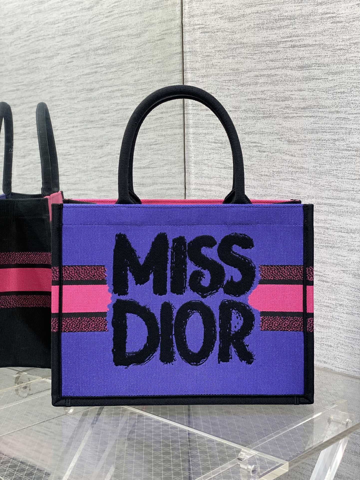Dior Miss Embroidered Tote Shopping Bag