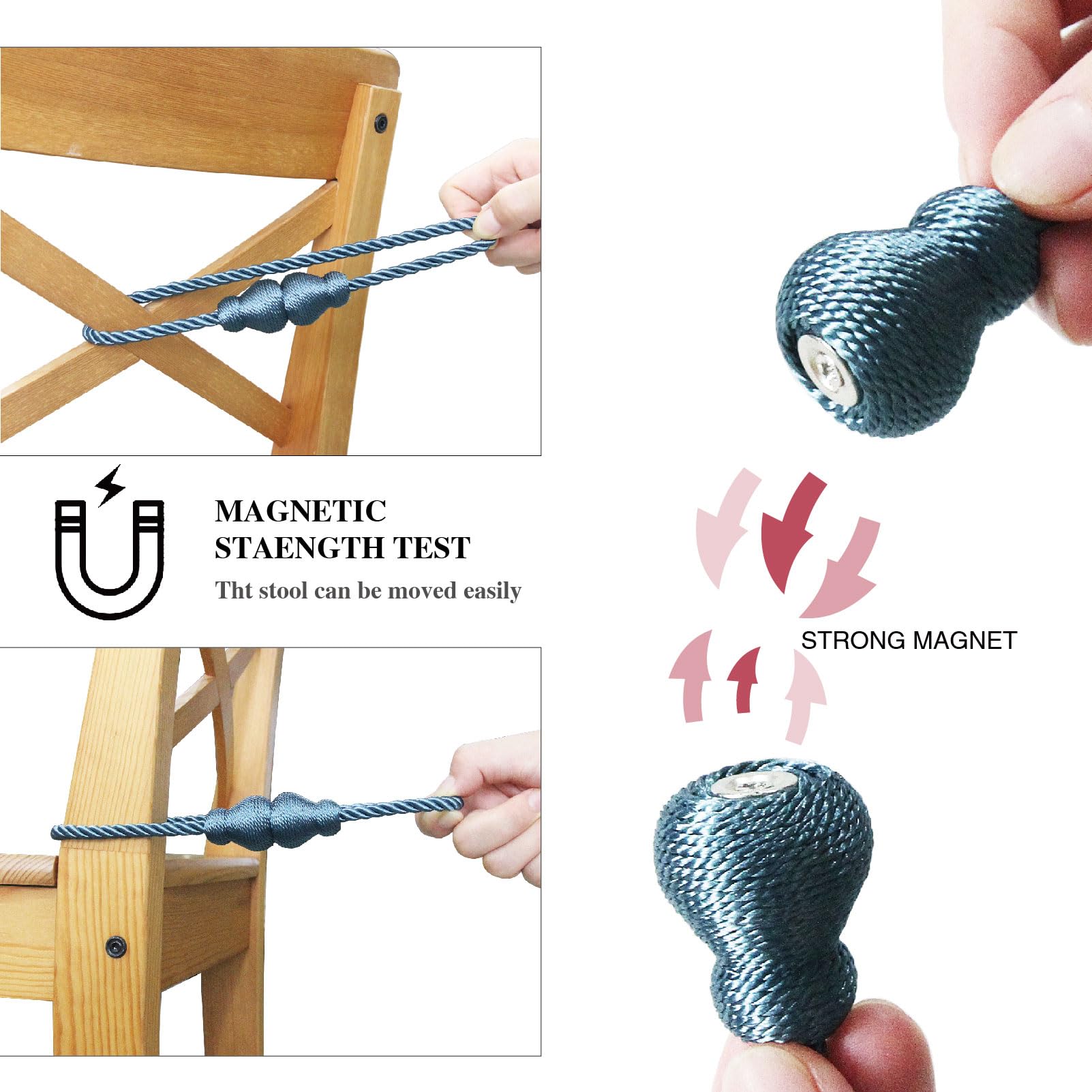 🎉Buy more, save more! 🛍️💰Decorative magnetic curtain holder🏡