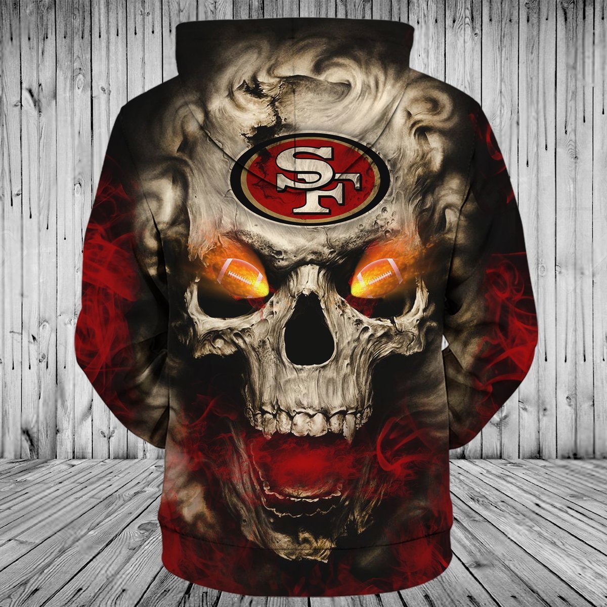 49ERS 3D HOODIE SKULL9