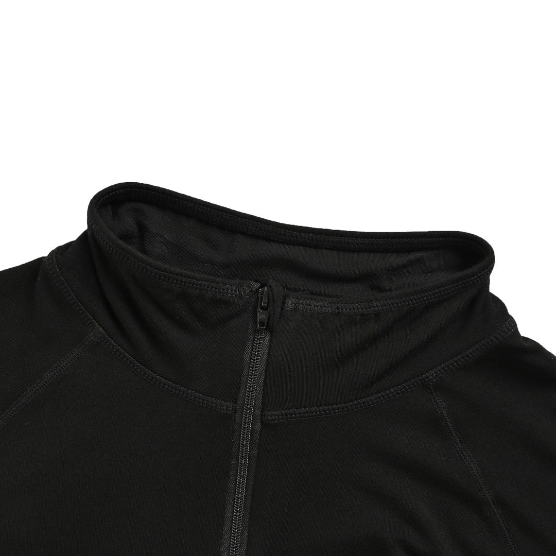 Balenciaga 24Fw half-zip bottoming shirt