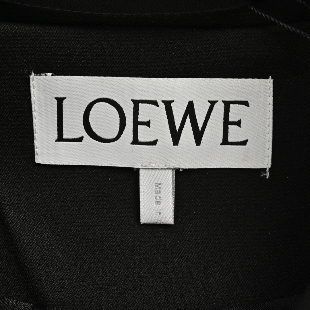 Loewe 24Fw three-pocket wool work collar jacket