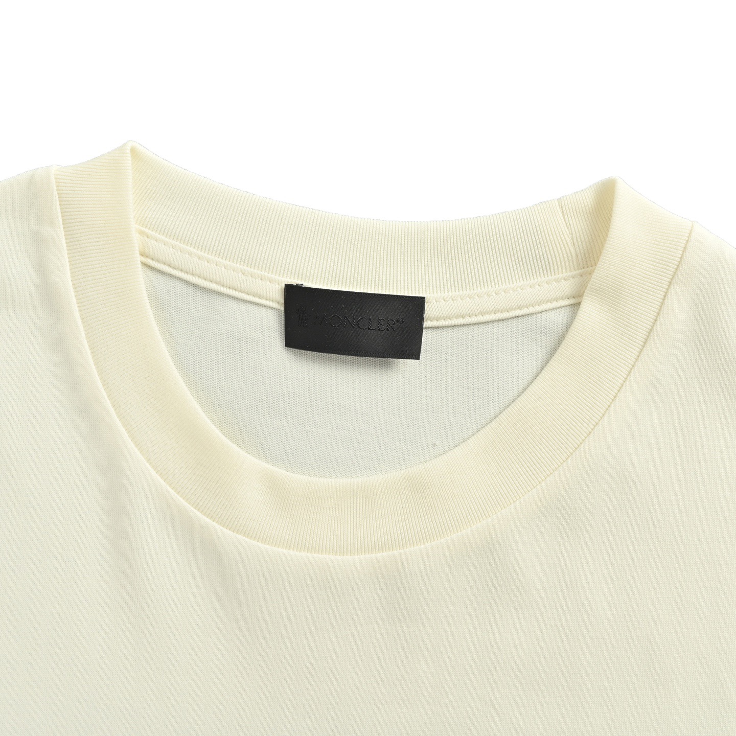 Moncler 25ss line double shadow letter print short sleeve