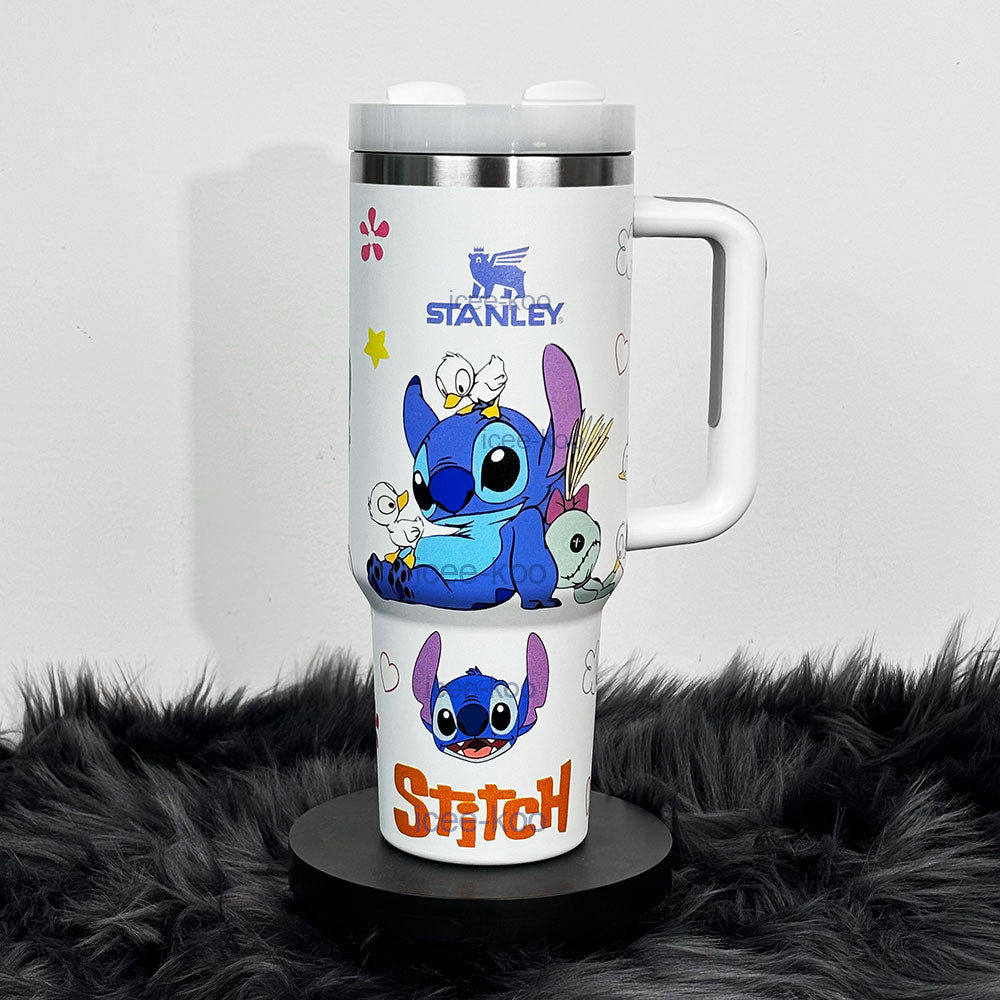 40oz White Duck Stitch Stainless Steel Vacuum Insulated Tumbler 🚢Free Shipping🚢
