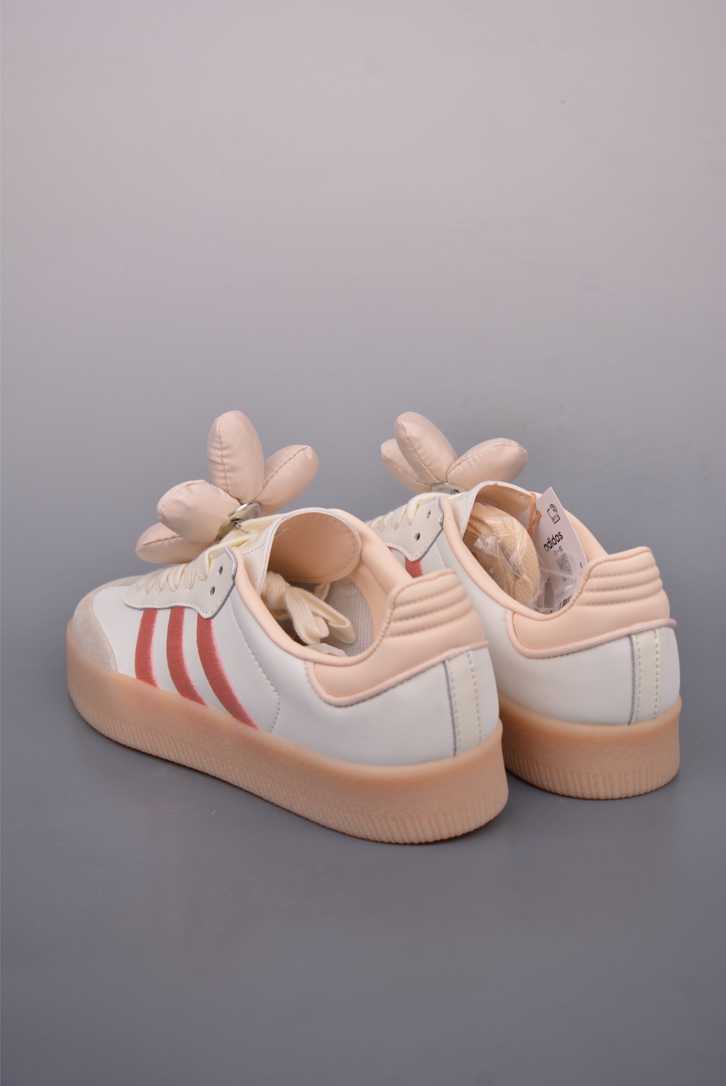 Adidas Originals Samba OG White Grey Pink JR3334
