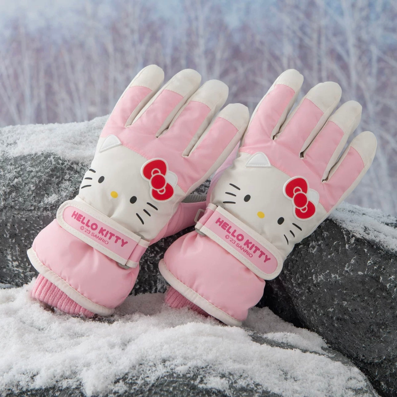 KT Winter Snow Gloves Waterproof Ski Gloves Warm Windproof Gloves