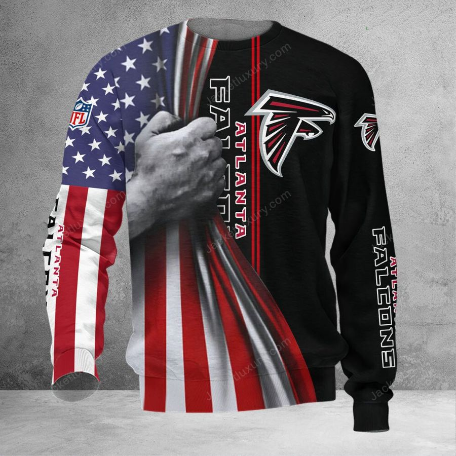 ATLANTA FALCONS 3D HOODIE SKULL0804