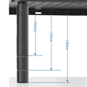 Computer Monitor Stand Riser,Monitor Riser for Laptop, Printer, Notebook and All Flat Screen TV Display with Vented Platform,3 Height Adjustable Laptop Riser,1 Pack,Black(MST003)