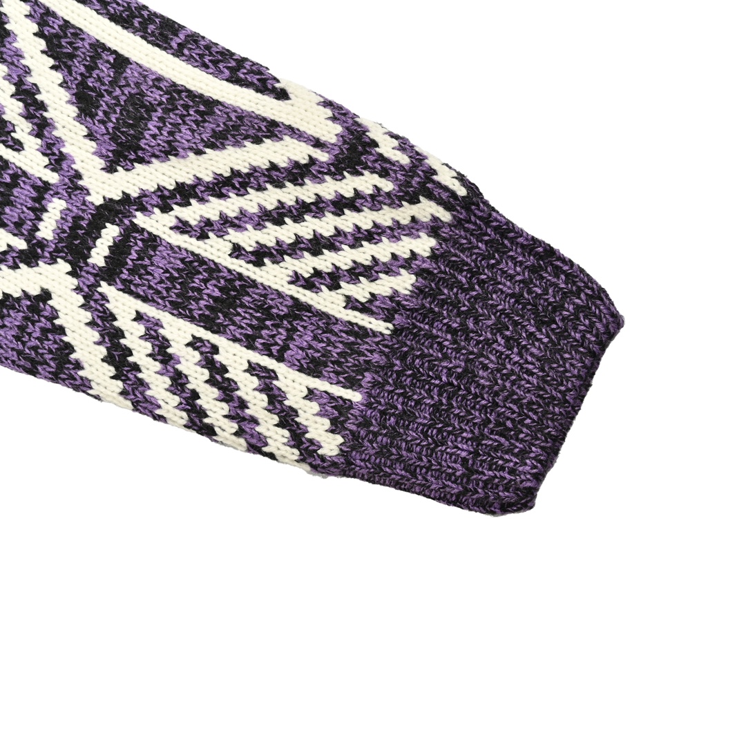 Dior 24Fw jacquard geometric knit sweater