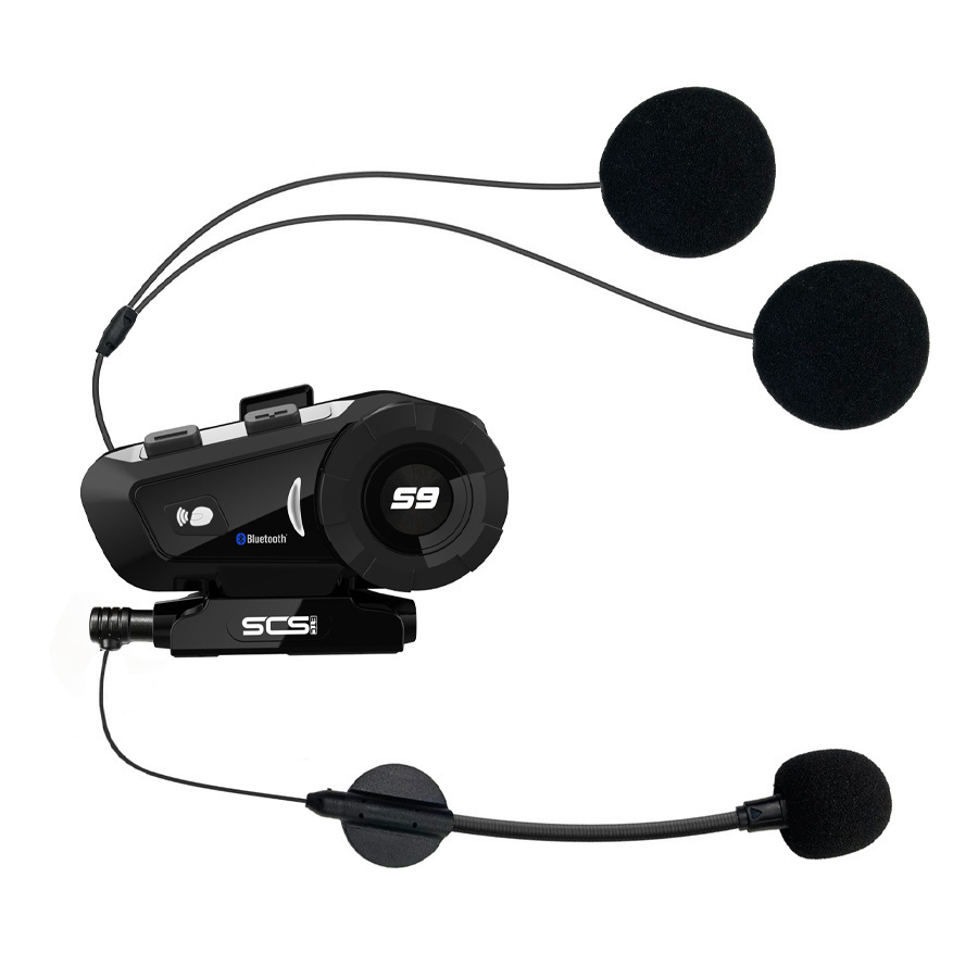 SCSETC S-9 Motorcycle Helmet Bluetooth Headset Headphones And Microphone