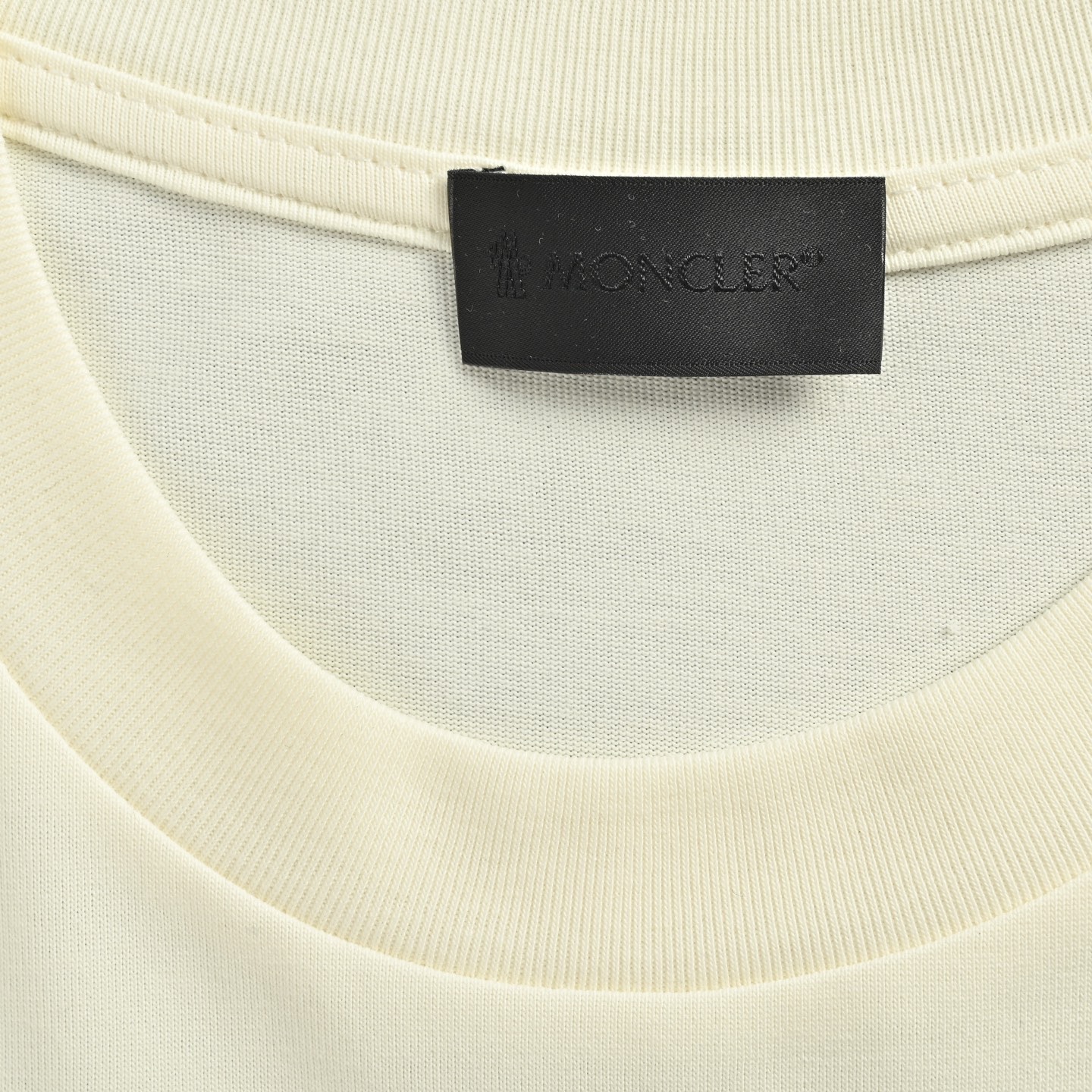 Moncler 25ss line double shadow letter print short sleeve