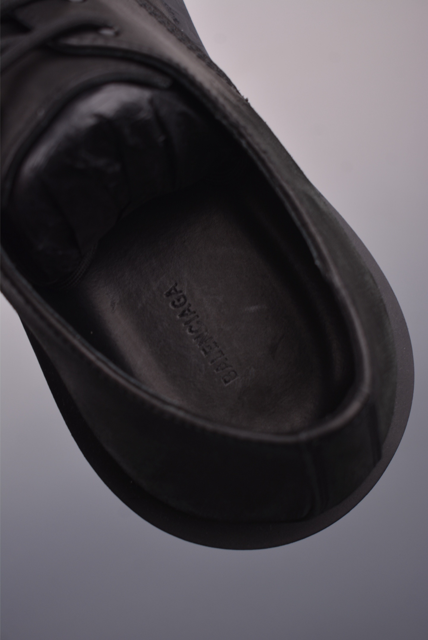 Balenciaga Rhino Derby catwalk low-top platform leather shoes 788138