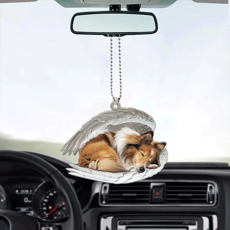 Dog Sleeping Angel Ornament | Dog Lovers Gift