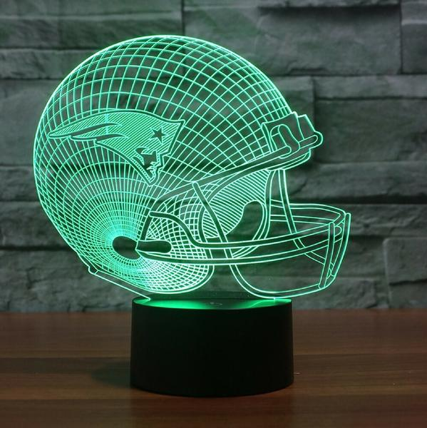 NEW ENGLAND PATRIOTS 3D LAMP PERSONALIZED
