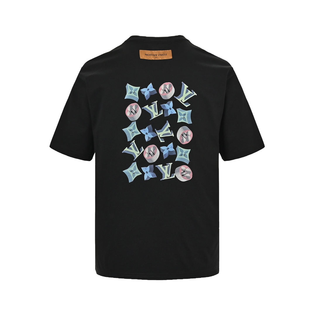 Louis Vuitton 24ss 3D monogram print short sleeves