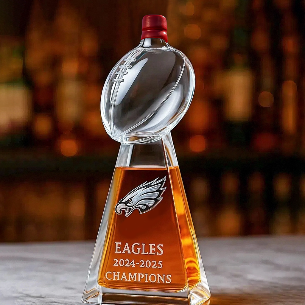 Champions Forever — Philadelphia Eagles 2024-2025 Victory Whiskey Bottle