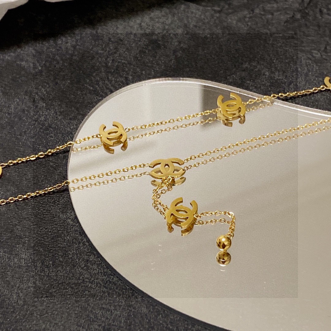 Chanel new double necklace