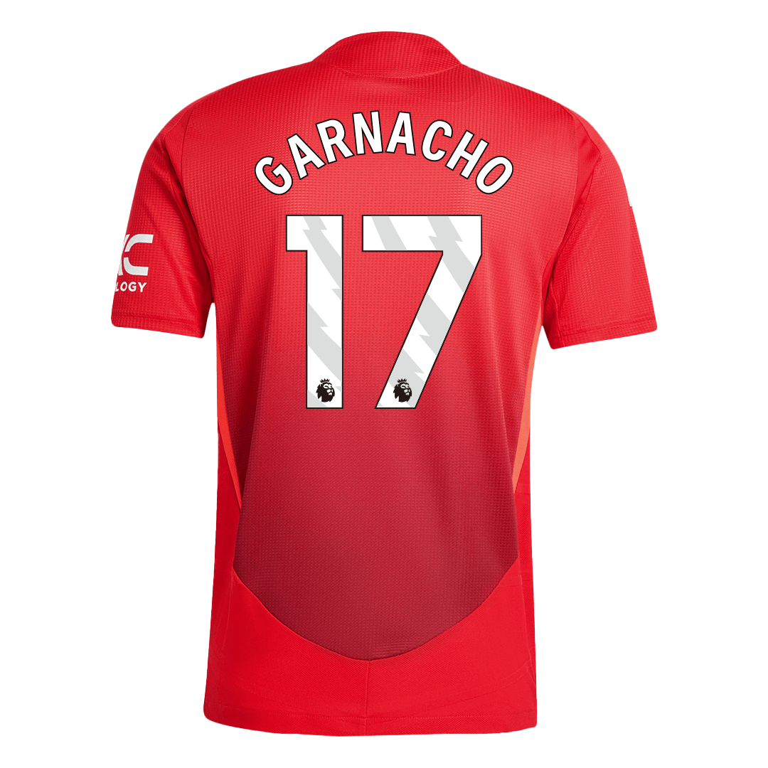 Authentic GARNACHO #17 Manchester United Home Football Shirt 2024/25