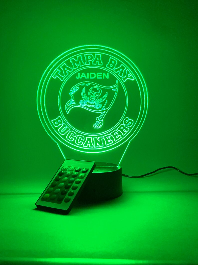 TAMPA BAY BUCCANEERS 3D LAMP PERSONALIZED
