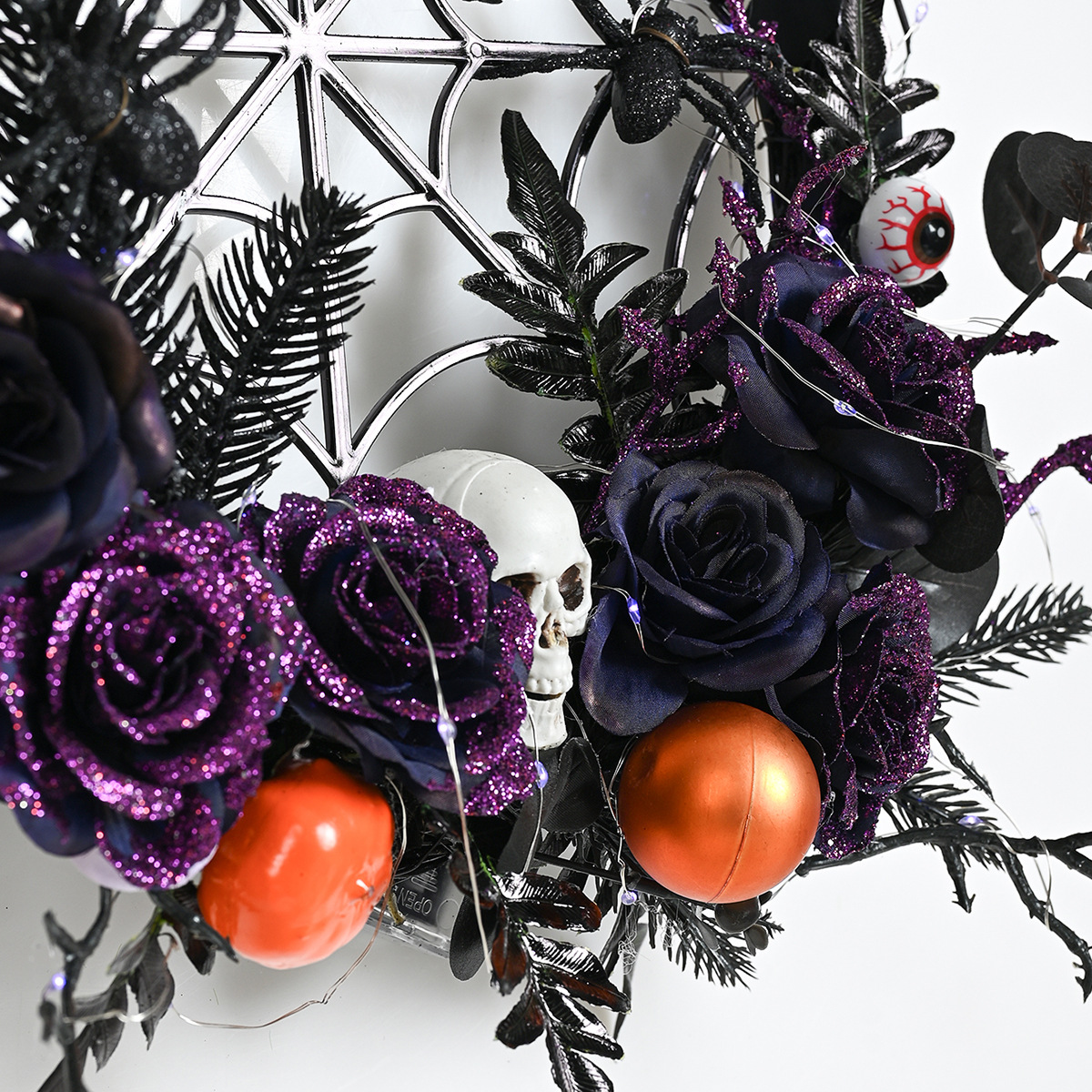 👻Halloween pumpkin skull wreath🎃