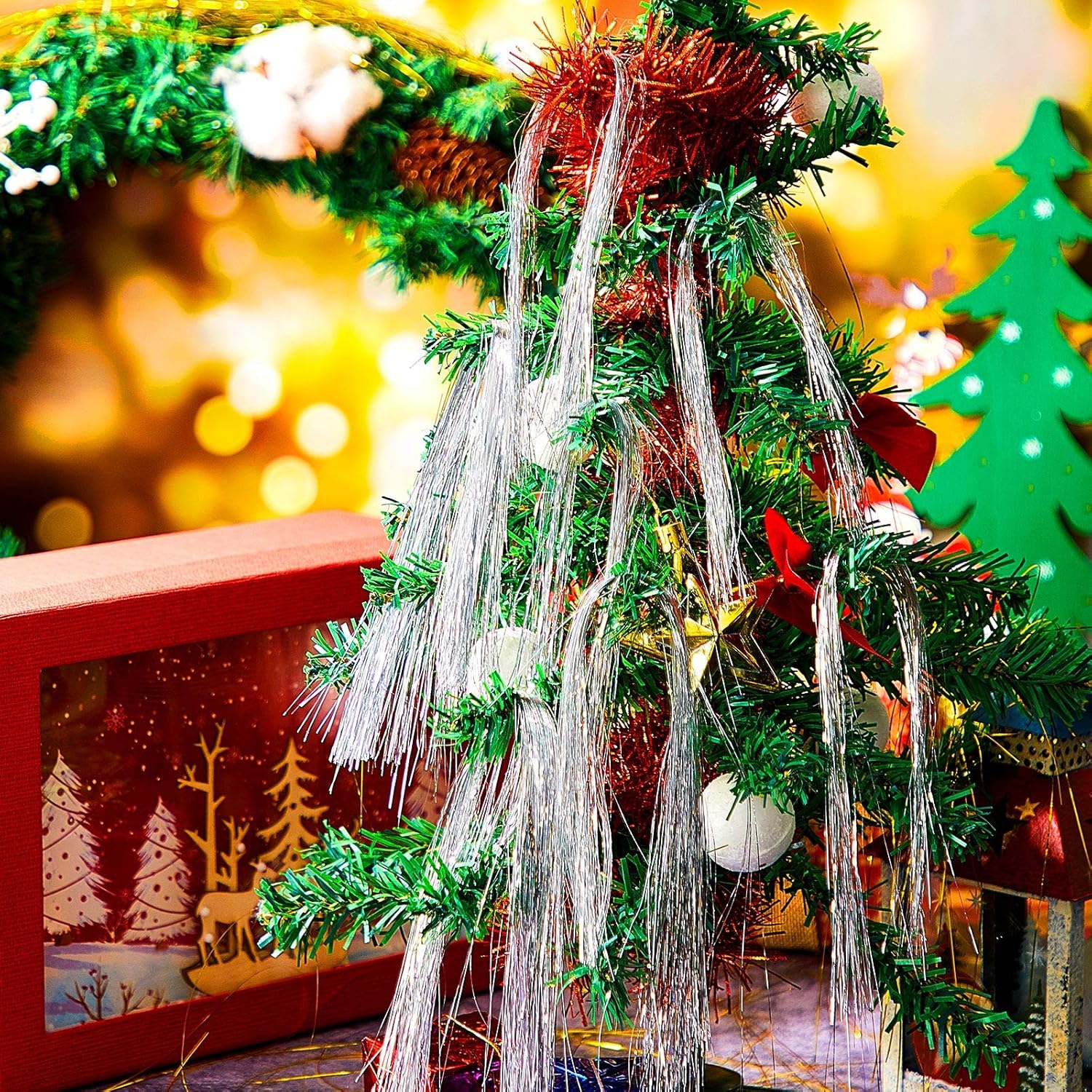 On Sale🔥5000pcs/Pack Tinsel Icicles Tree Christmas Decorations