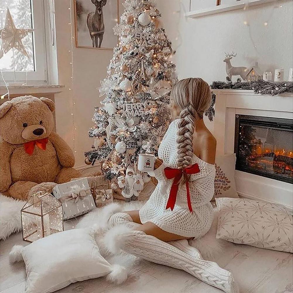 (🔥Early Christmas Sale- SAVE 48% OFF) Thick Slim Warm Knitted Stockings[free size] -BUY 3 GET 10% OFF & FREE SHIPPING