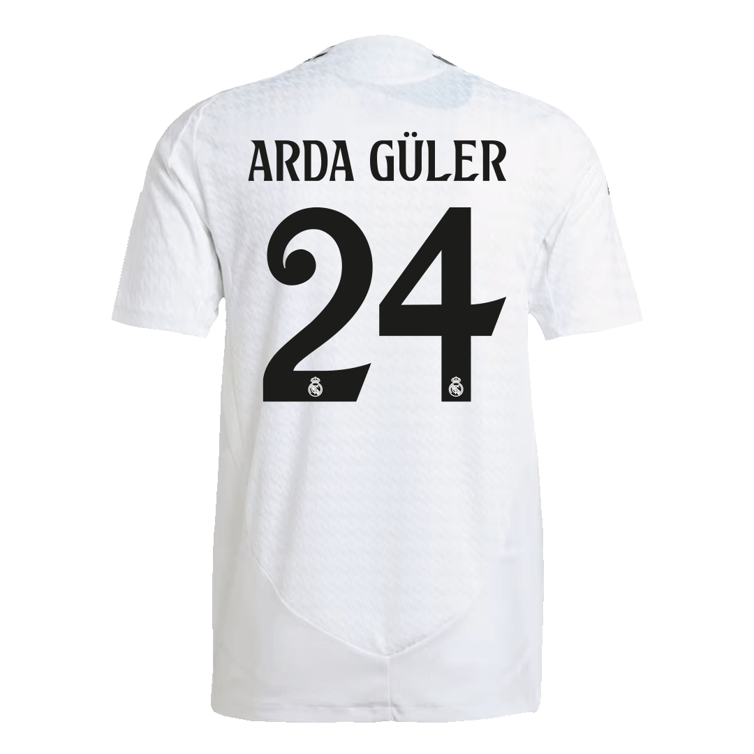 Men's version for Real Madrid players Cheap ARDA Guler #24 Home Football Shirt 2024/25 - Slim Fit