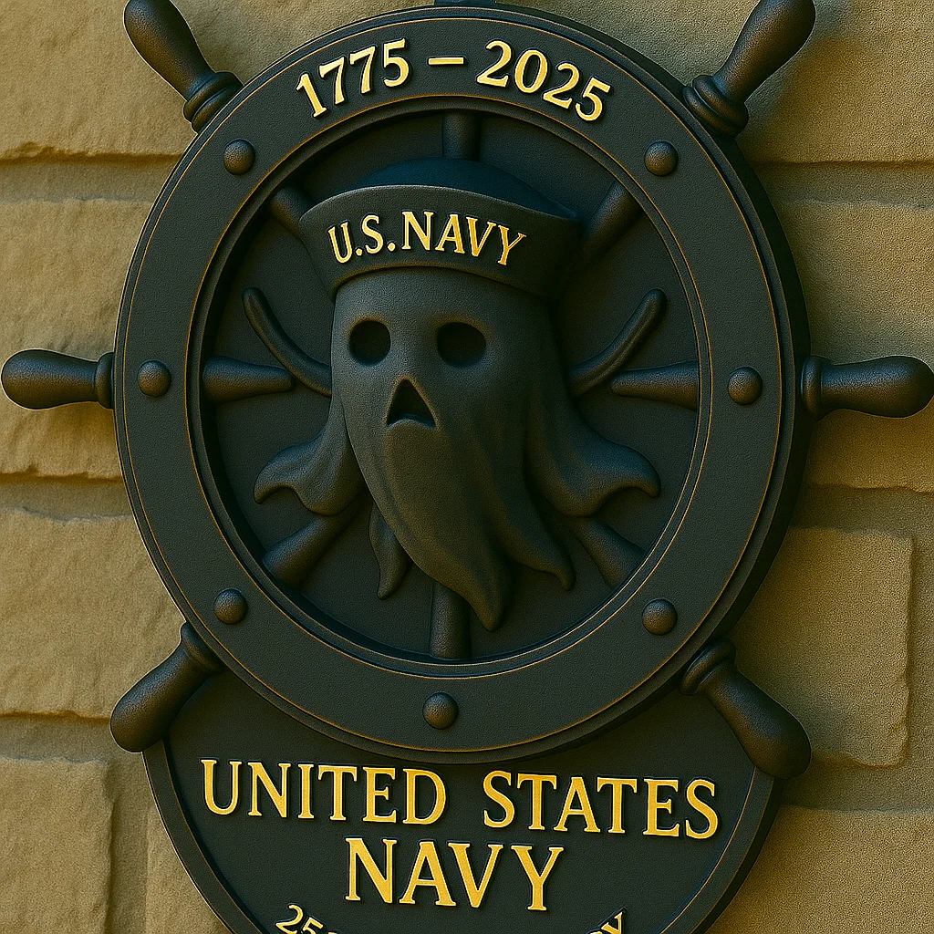 U.S. NAVY 250th Anniversary Ghost Wall Light