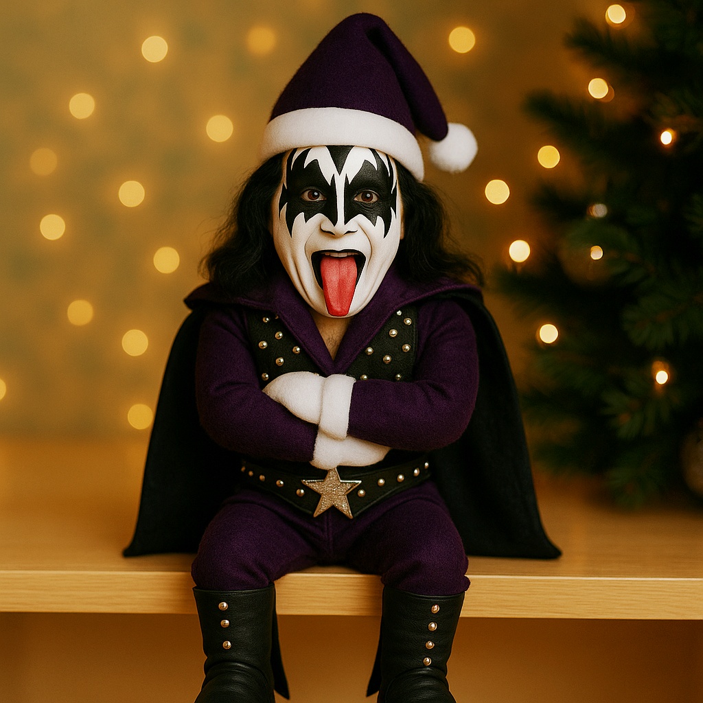 KISS Christmas Elf Doll