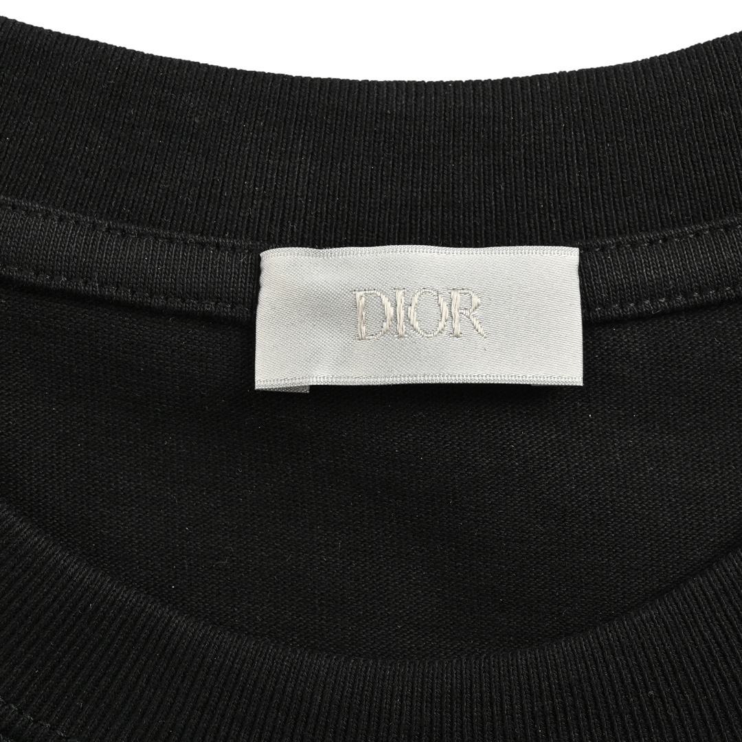 Dior 24ss embroidered pin short sleeve