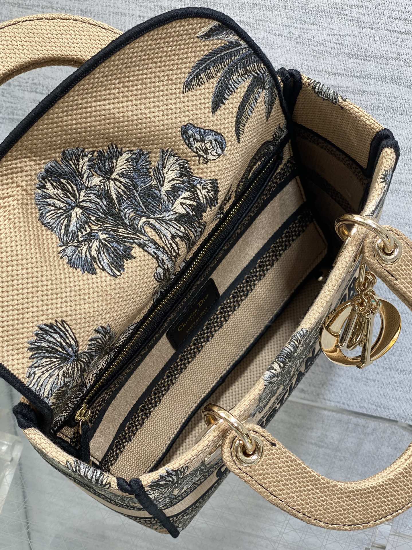 Dior Lady Summer Collection Embroidered Lady Bag