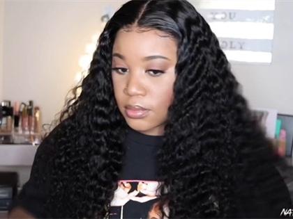 New Lace Frontal Natural Deep Water Wave Wig