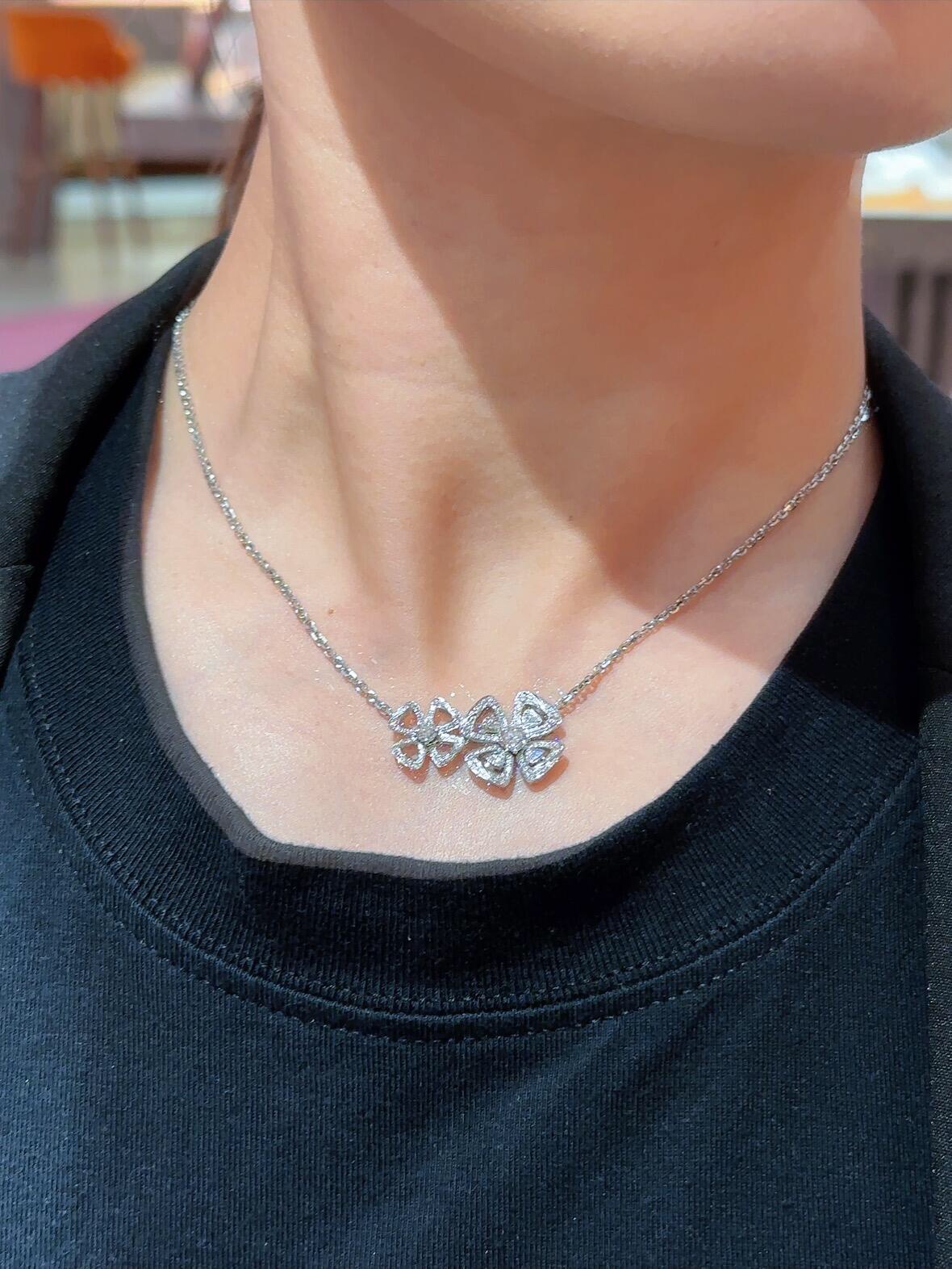 Bulgari Petal Diamond Necklace