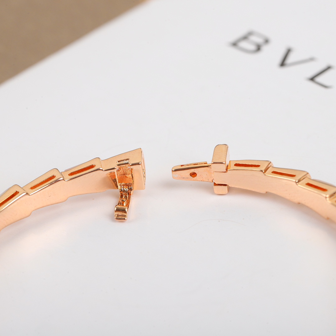 Bulgari Serpenti Viper Mother-of-Pearl Snake Bracelet