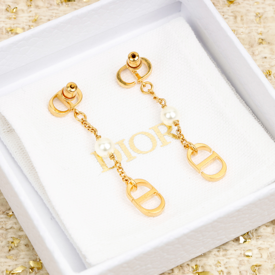 Dior CD tassel earrings