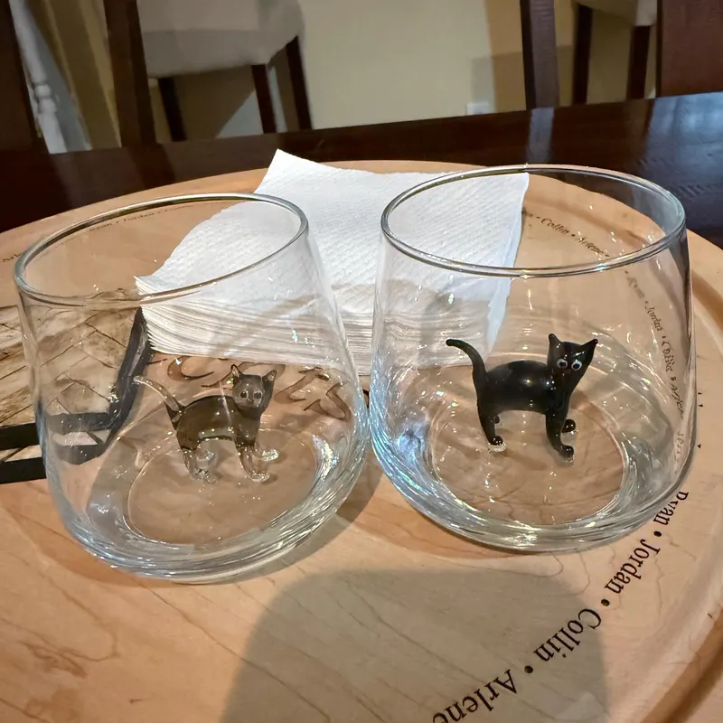 🐱Cat Murano Glass Cups