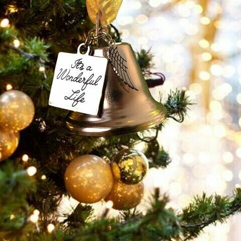 🎁Christmas Ornaments Angel Wings Bell--Memorial Christmas Gift