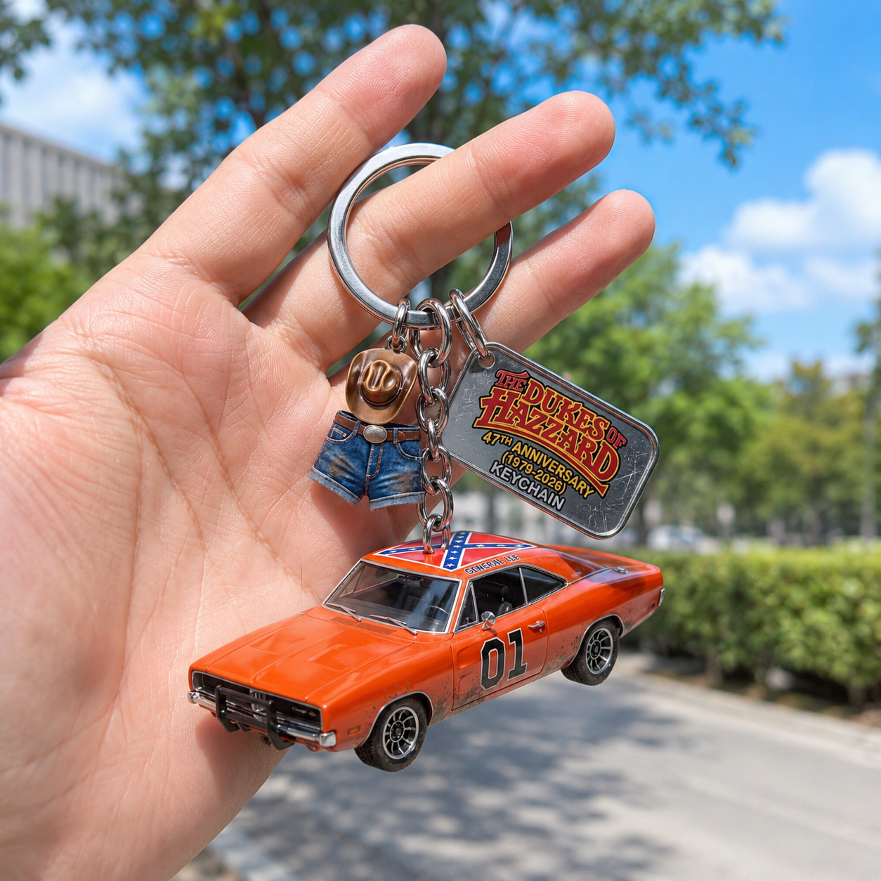 The Dukes of Hazzard 47th Anniversary Collector Keychain