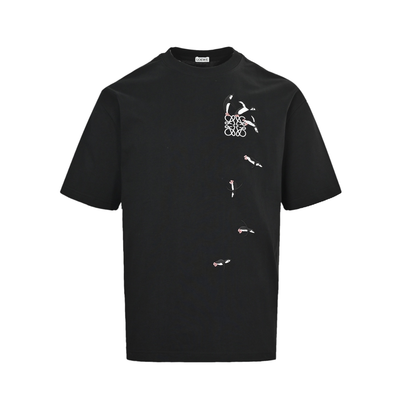 Loewe 25ss penguin embroidered short sleeve