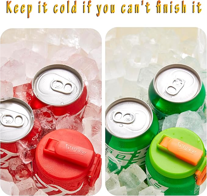 Promotion 49% off🔥 Silicone Straws Soda ​Can Covers（A set of 4pcs）