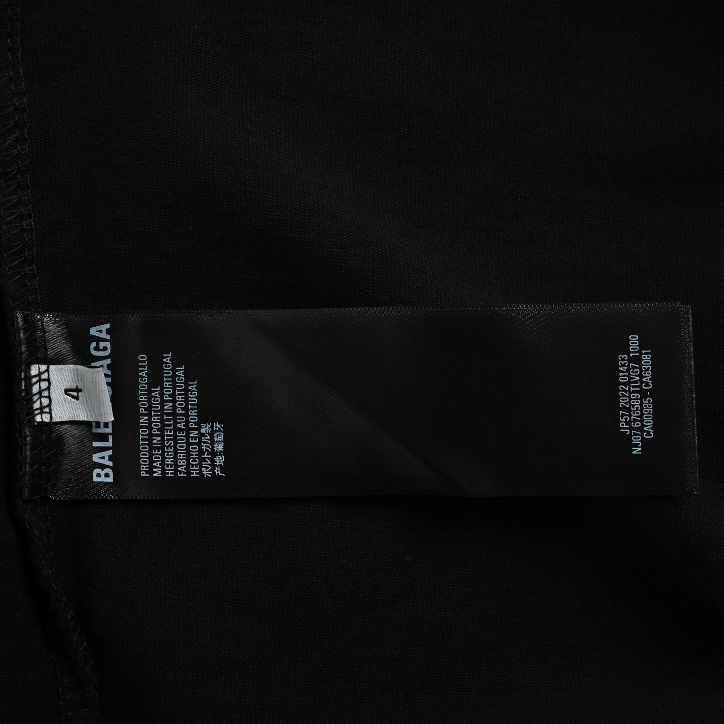 Balenciaga 25ss graffiti letter hem destroyed short sleeves