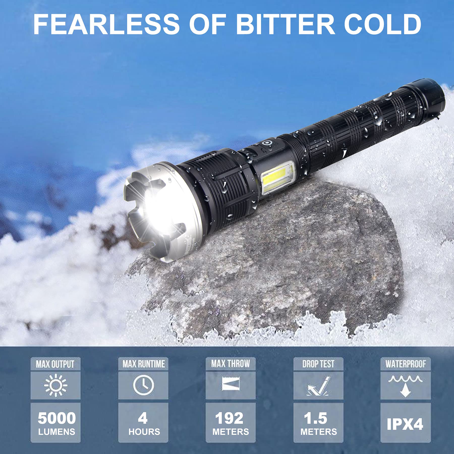 🎁Last Day Promotion- SAVE 70%🏠LED Rechargeable Tactical Laser Flashlight-Buy 2 Free VIP Shipping