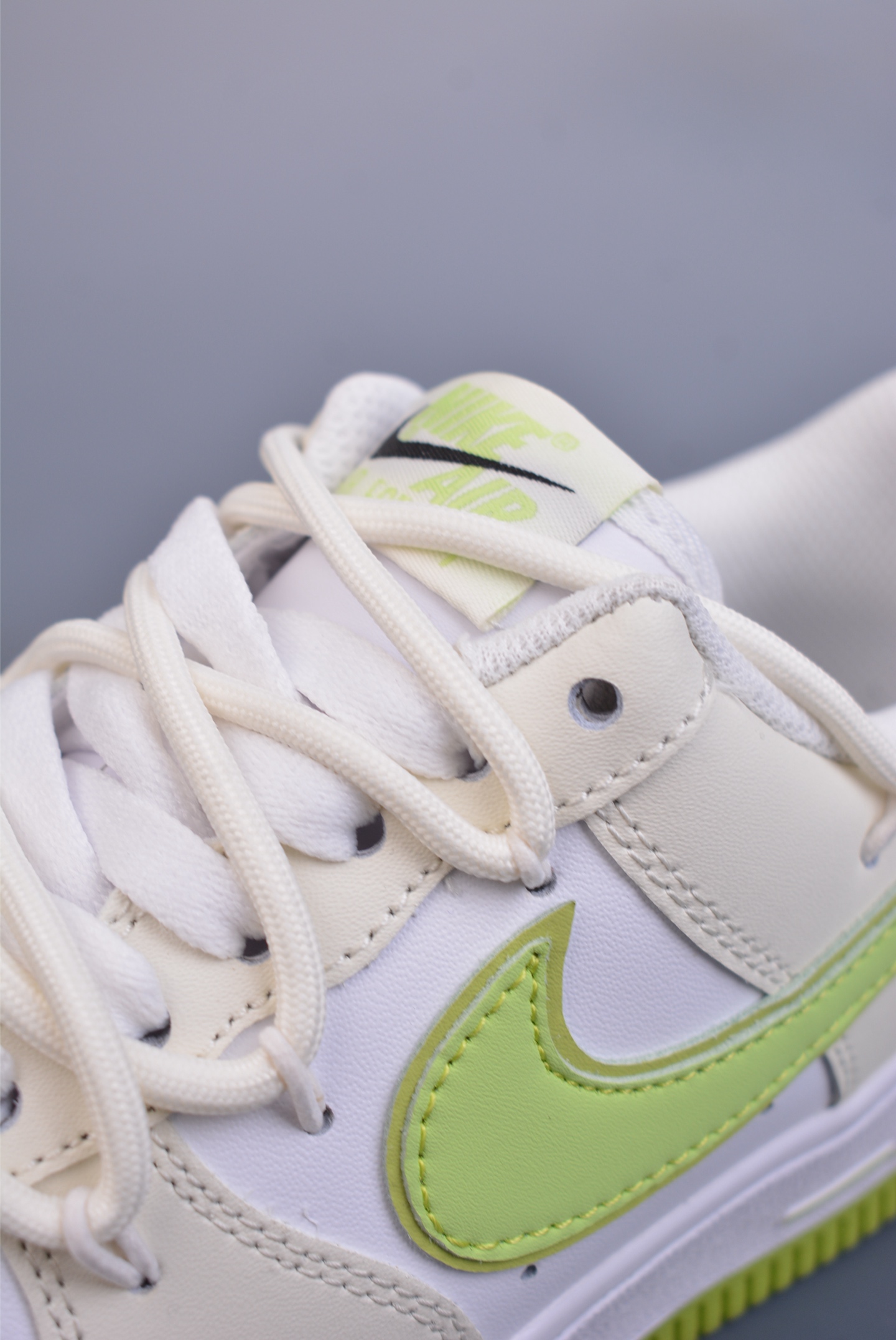 Stussy x Nike Air Force 1 07 Low Sneakers White Gray Green YY2023-315
