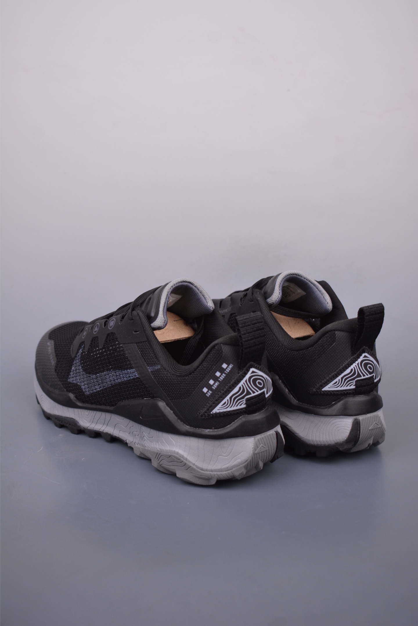Nike Air React Terra Kiger 9 Running Shoes Black and Grey DR2686-103