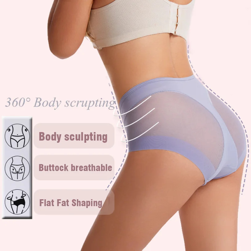 💥Today's Promotion-[SAVE 50% OFF]--High Waist Leak proof Ice Silk Seamless Shaping Briefs(2PCS/SET)--BUY 2 GET 10% OFF & FREE SHIPPING