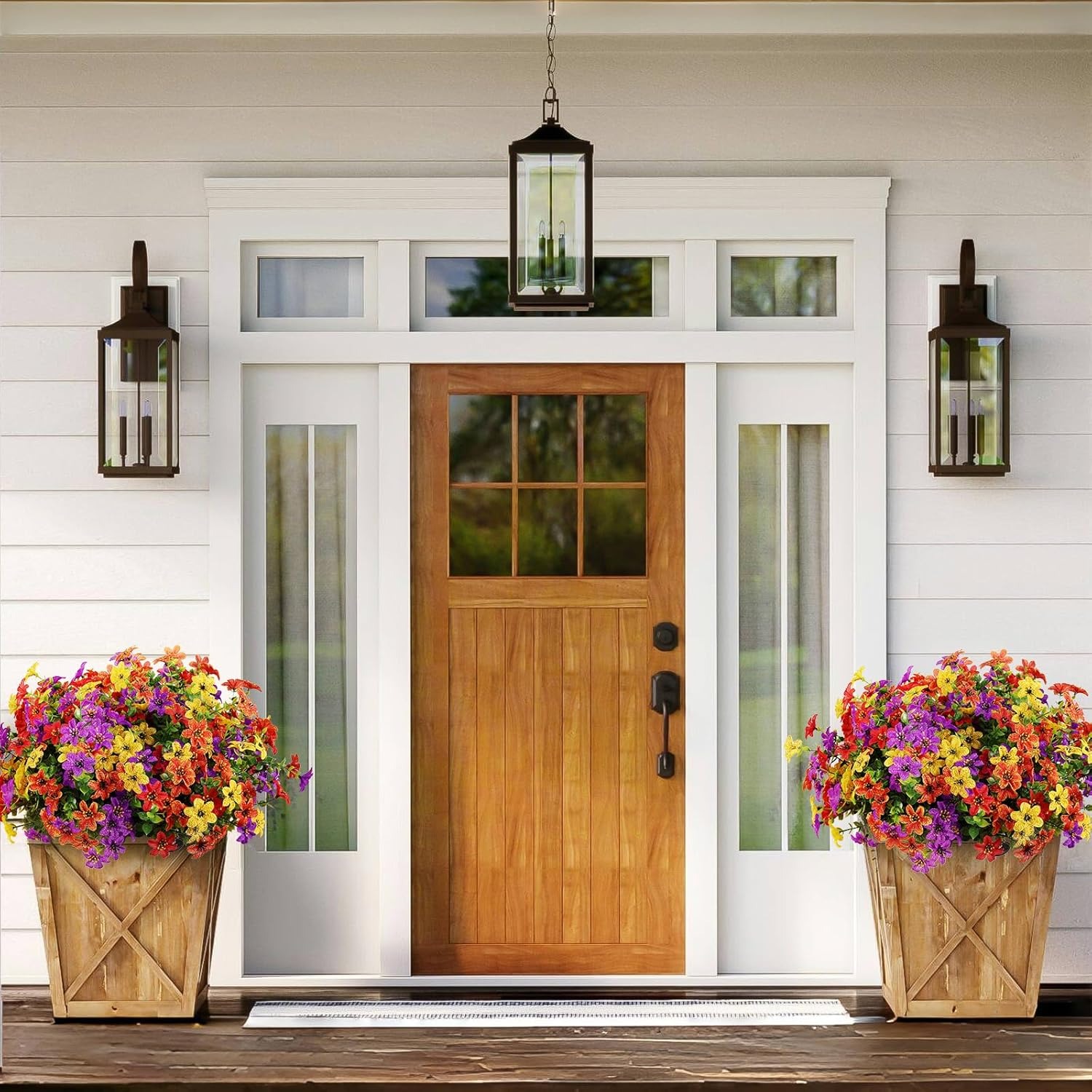 ⚡Flash Sale⚡ Artificial Mums Flowers Outdoor，UV Resistant